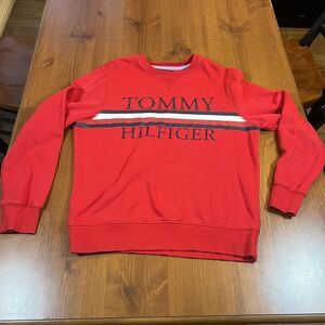 Tommy Hilfiger Sweater Mens Medium‎ Crewneck Pullover Stripe Classic 78J4215